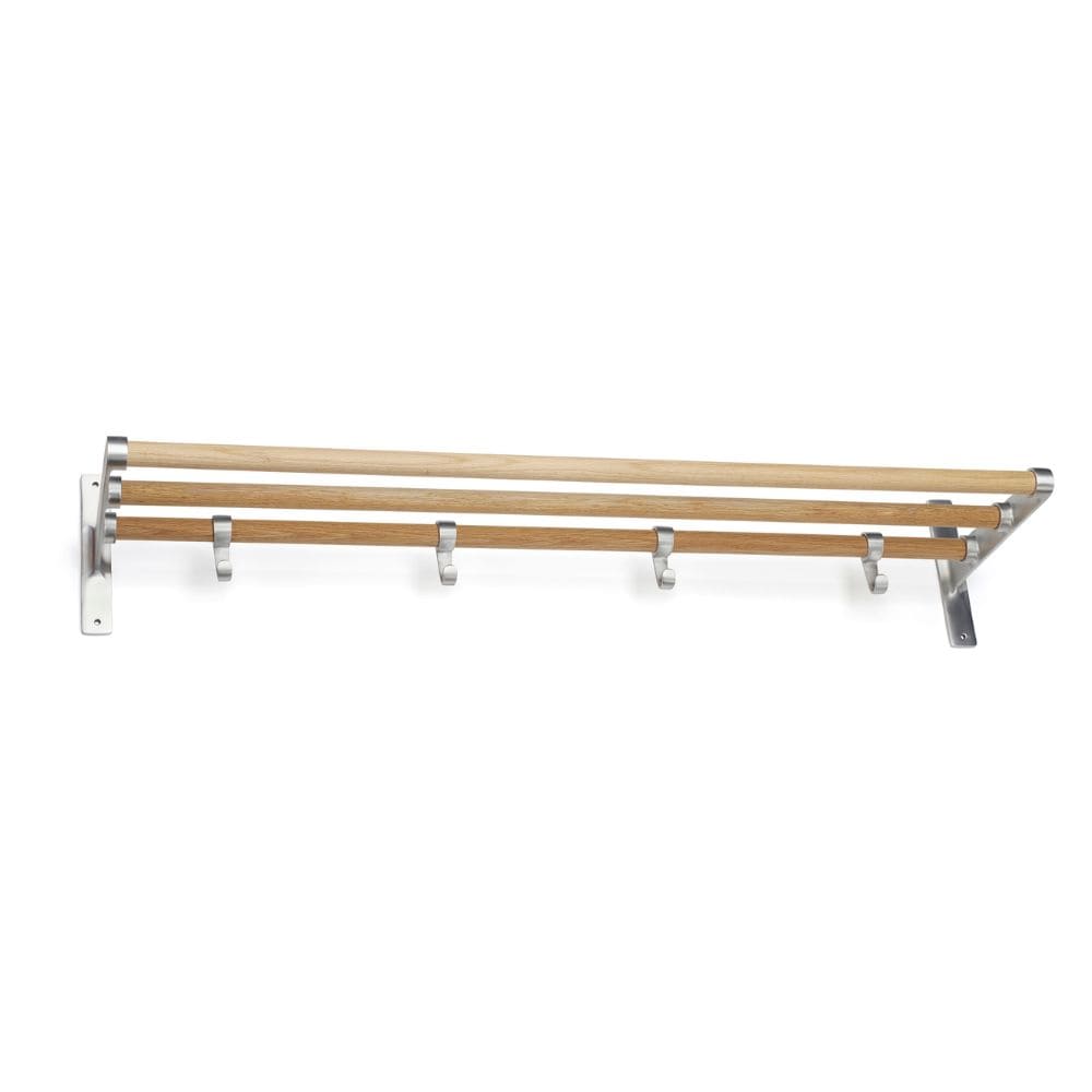 Étagère à chapeaux Elegant - Chêne/Aluminium