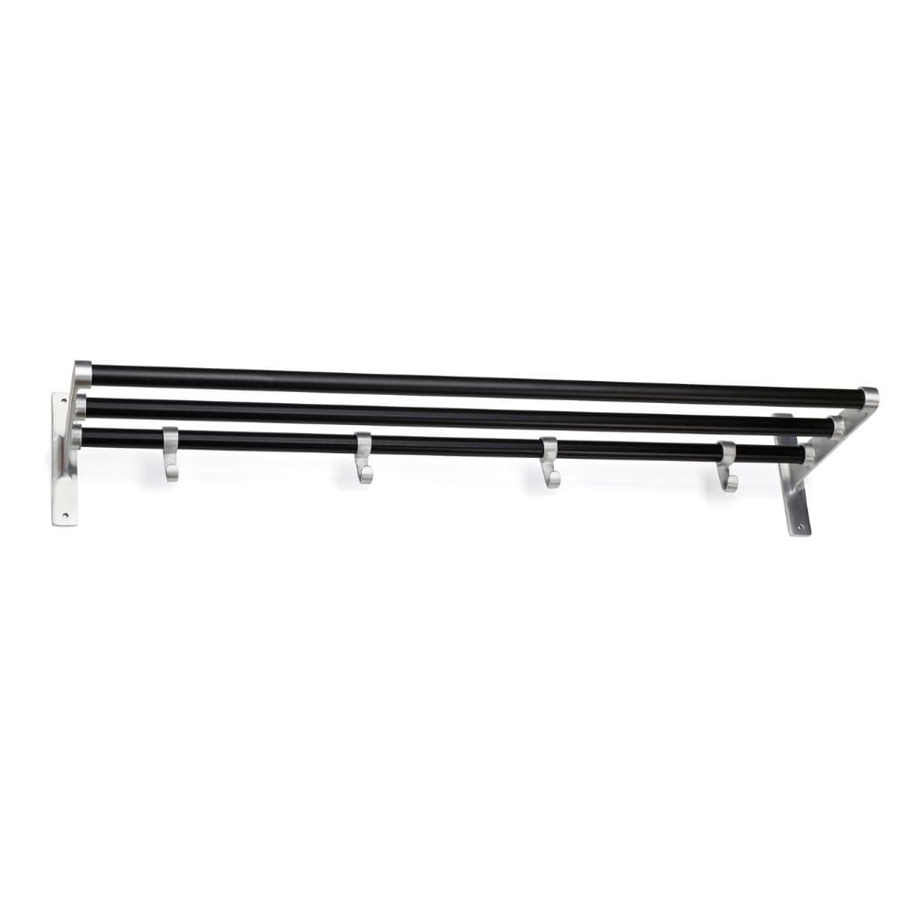 Étagère à chapeaux Elegant - Noir/Aluminium