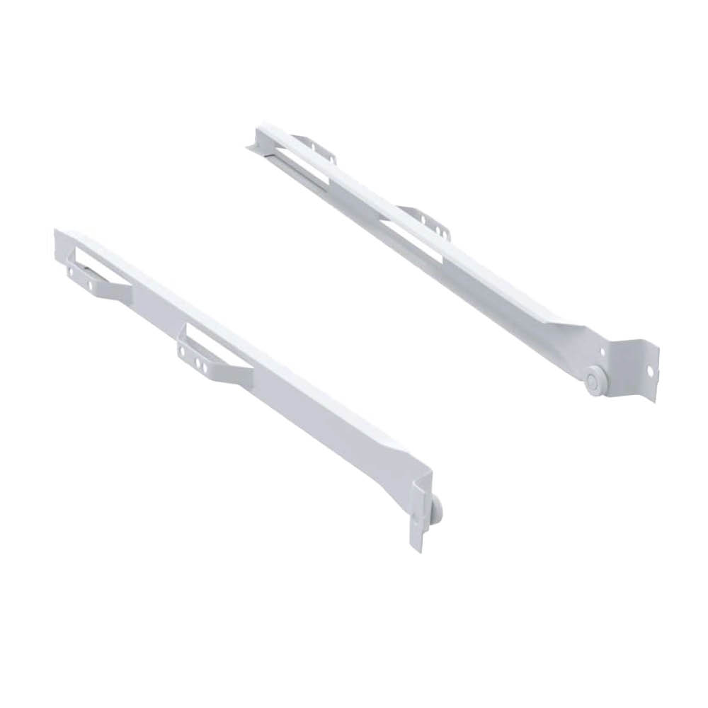 Rail à rouleaux 500/16 - Droite et gauche - 224/256 mm - Blanc
