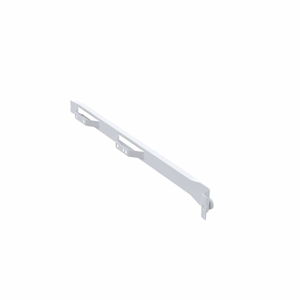 Rail à roulettes 500/19 - Gauche - 224/256mm - Blanc