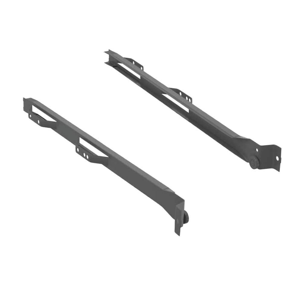 Rail Á Roulettes 500/16 - Droite & Gauche - 224/256 mm - Gris Foncé