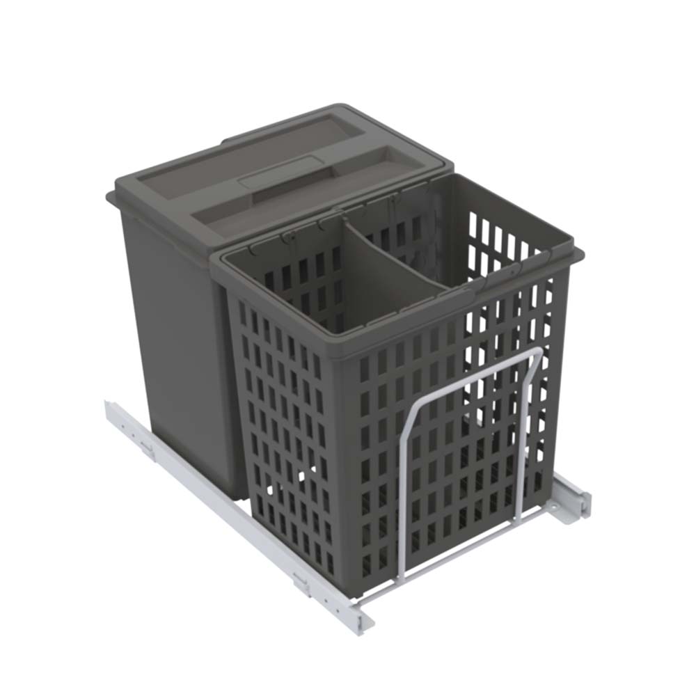 Poubelle De Tri Sélectif - Select Basic Eco - Gris Foncé