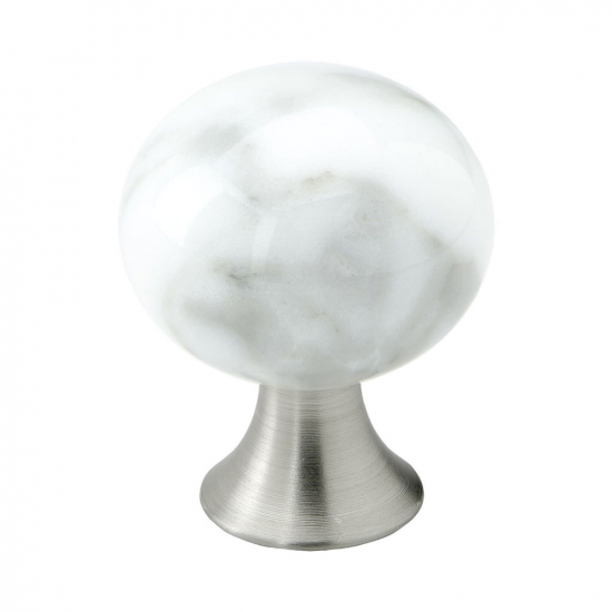Bouton Bead Straight - Marbre De Carrare