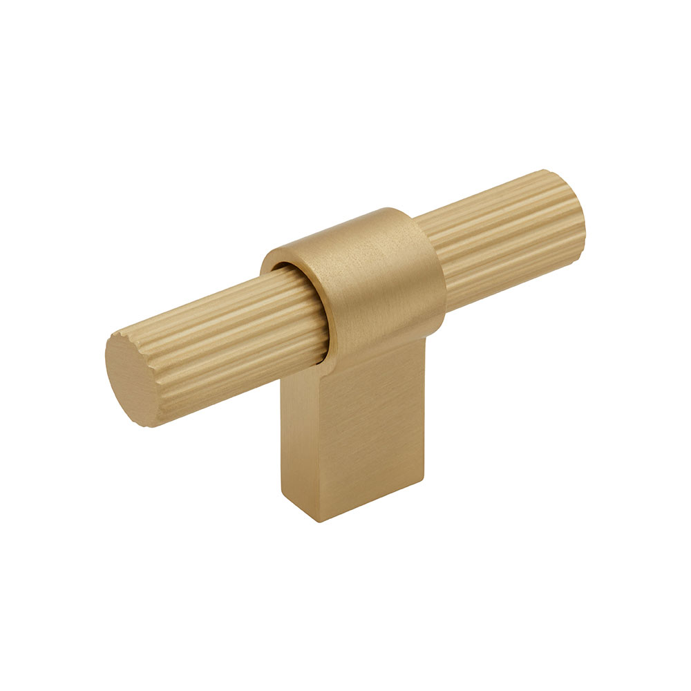 Bouton T Helix Stripe - Laiton