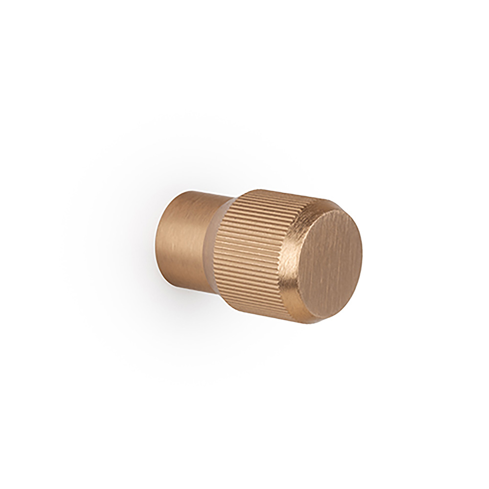 Bouton Brooklyn Ø20mm - Laiton Brossé Foncé