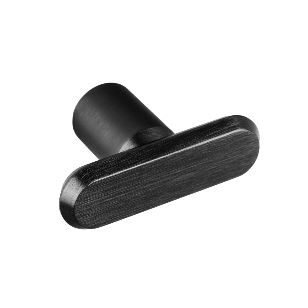 Bouton T Fase - Noir Brossé