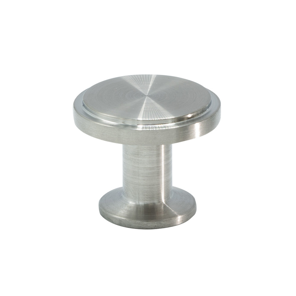 Bouton Uno - Inox Brossé