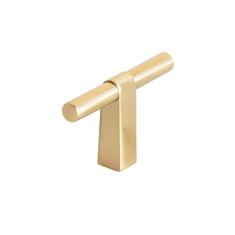 Bouton T Petit - Laiton Poli