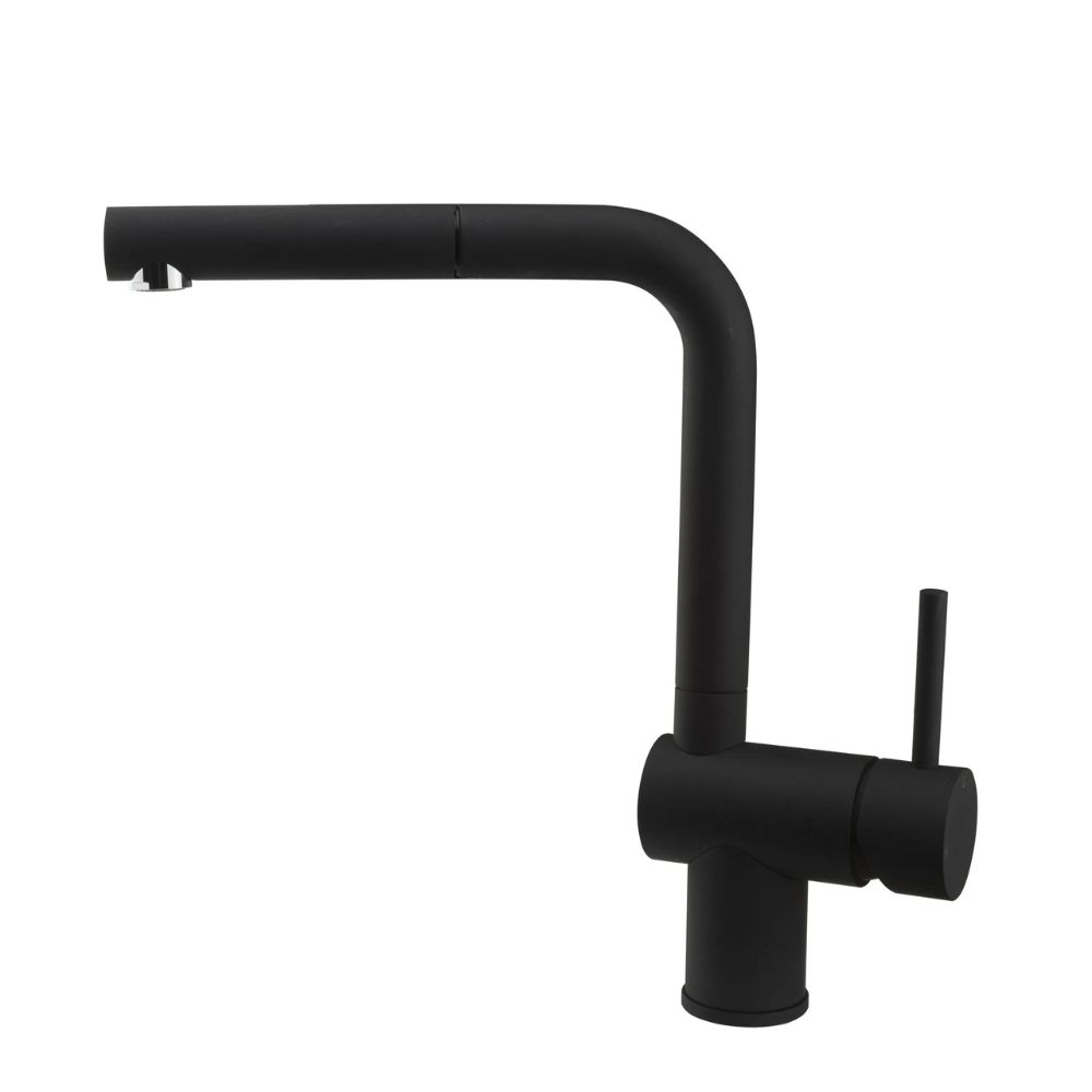 Mitigeur de Cuisine Venedig - Bec Extractible - Noir Mat