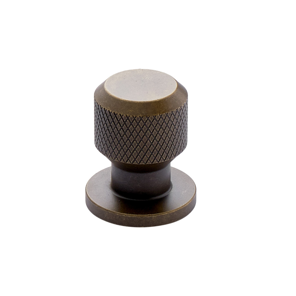 Bouton Manoir Round - Laiton Antique