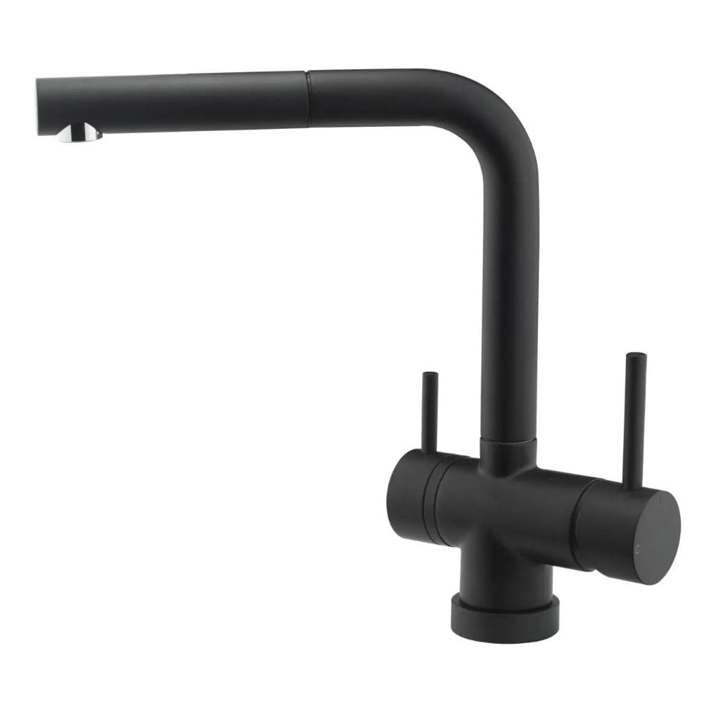 Mitigeur de Cuisine London - Bec Extractible - Noir Mat