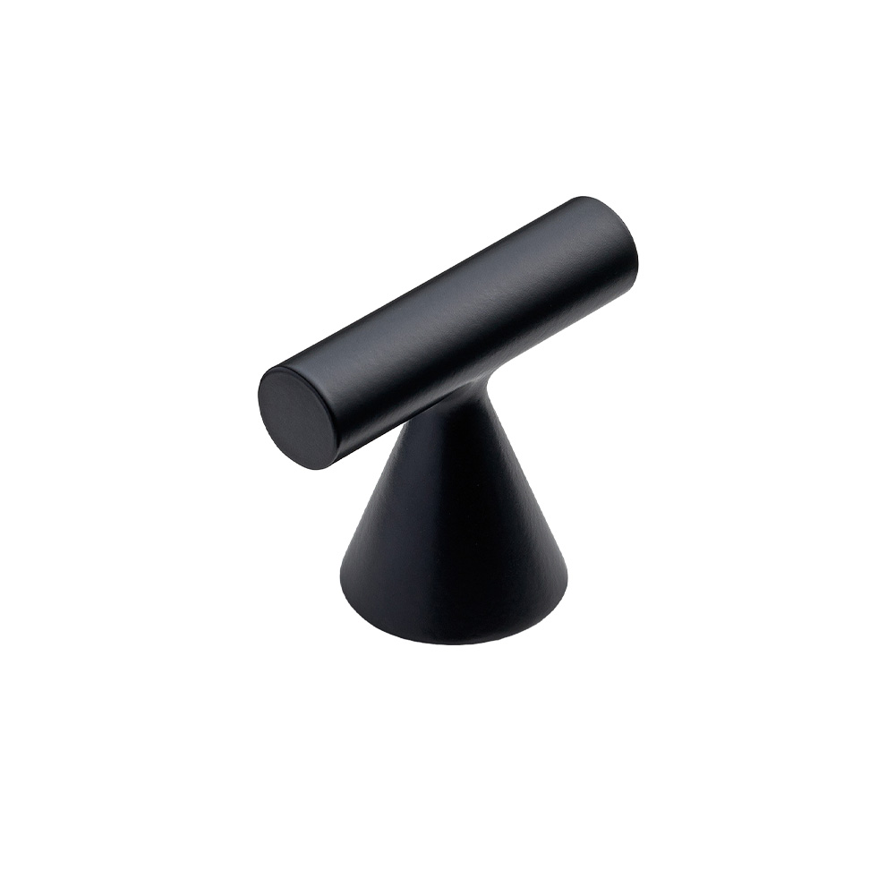 Bouton T Delta - Noir Mat