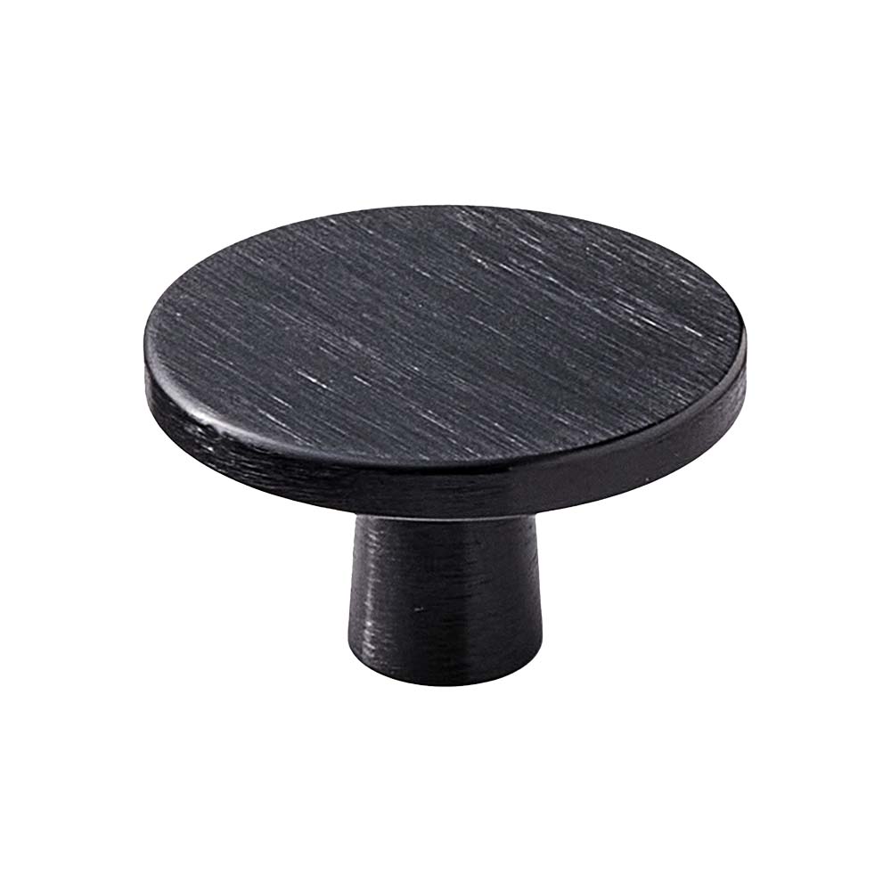 Bouton Plato - Noir Brossé