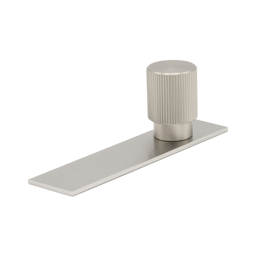 Bouton Arpa/Plaque Arrière - Aspect Acier Inoxydable