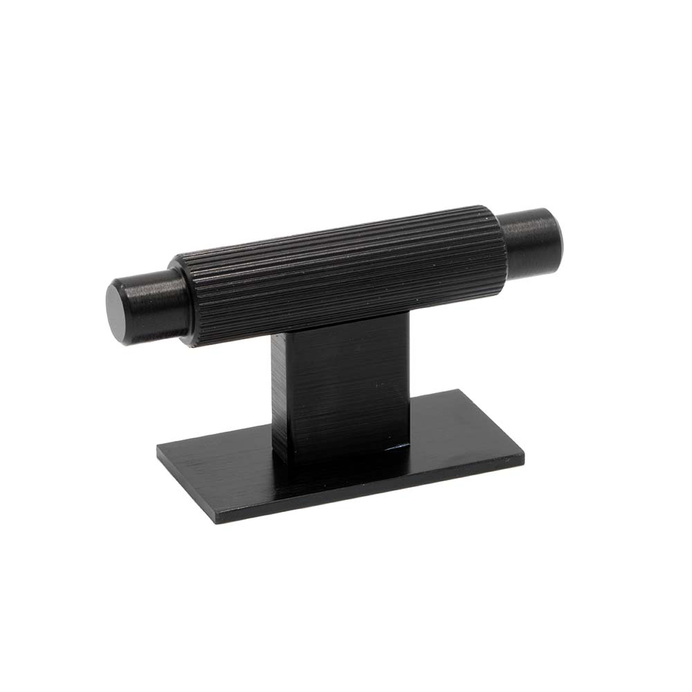 Bouton T Arpa/Plaque Arrière - Noir Brossé