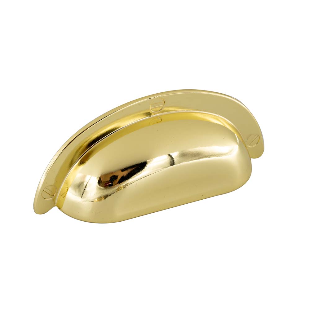 Poignées Coquille 3922 - 64mm - Laiton Poli