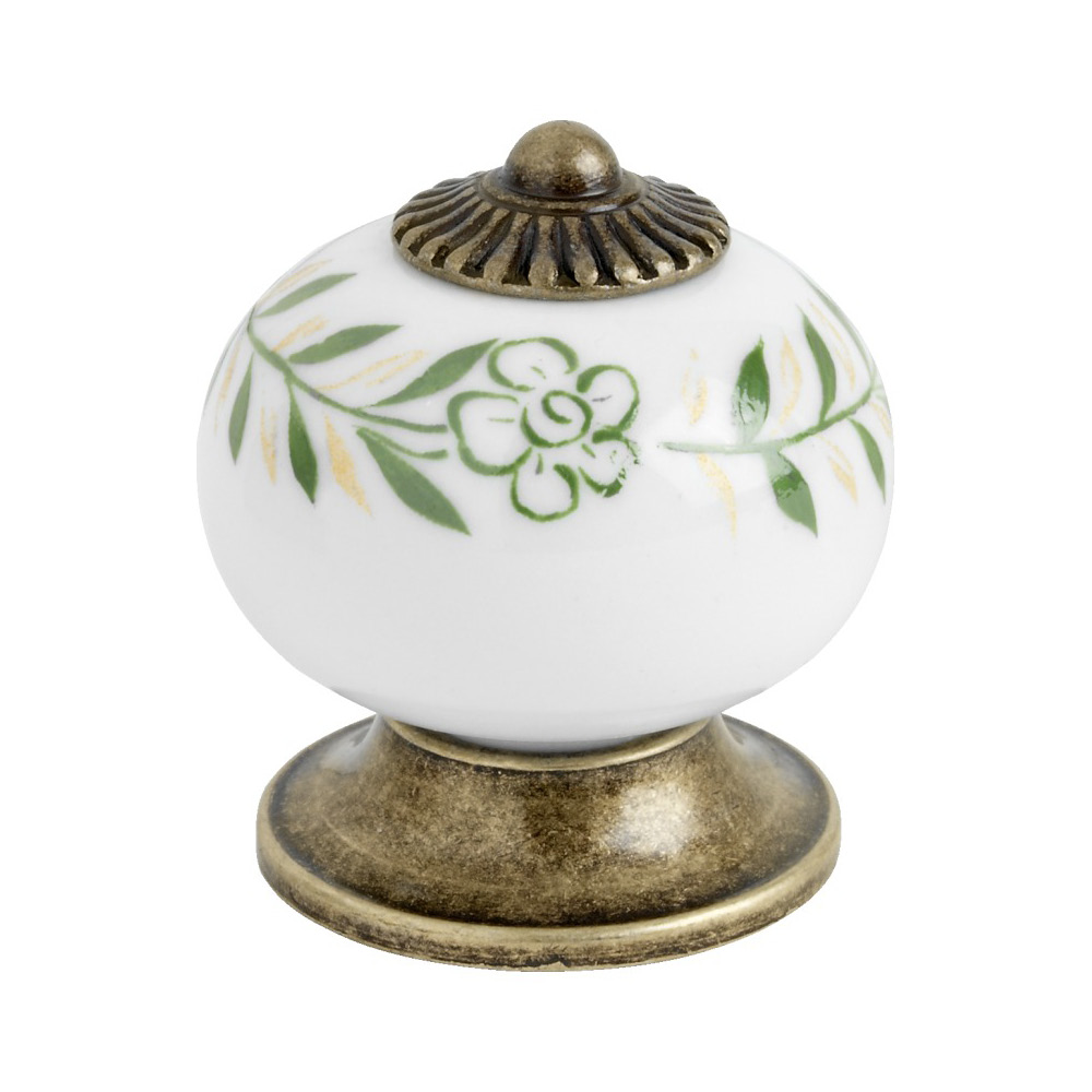 Bouton 8131 - Vert/Antique