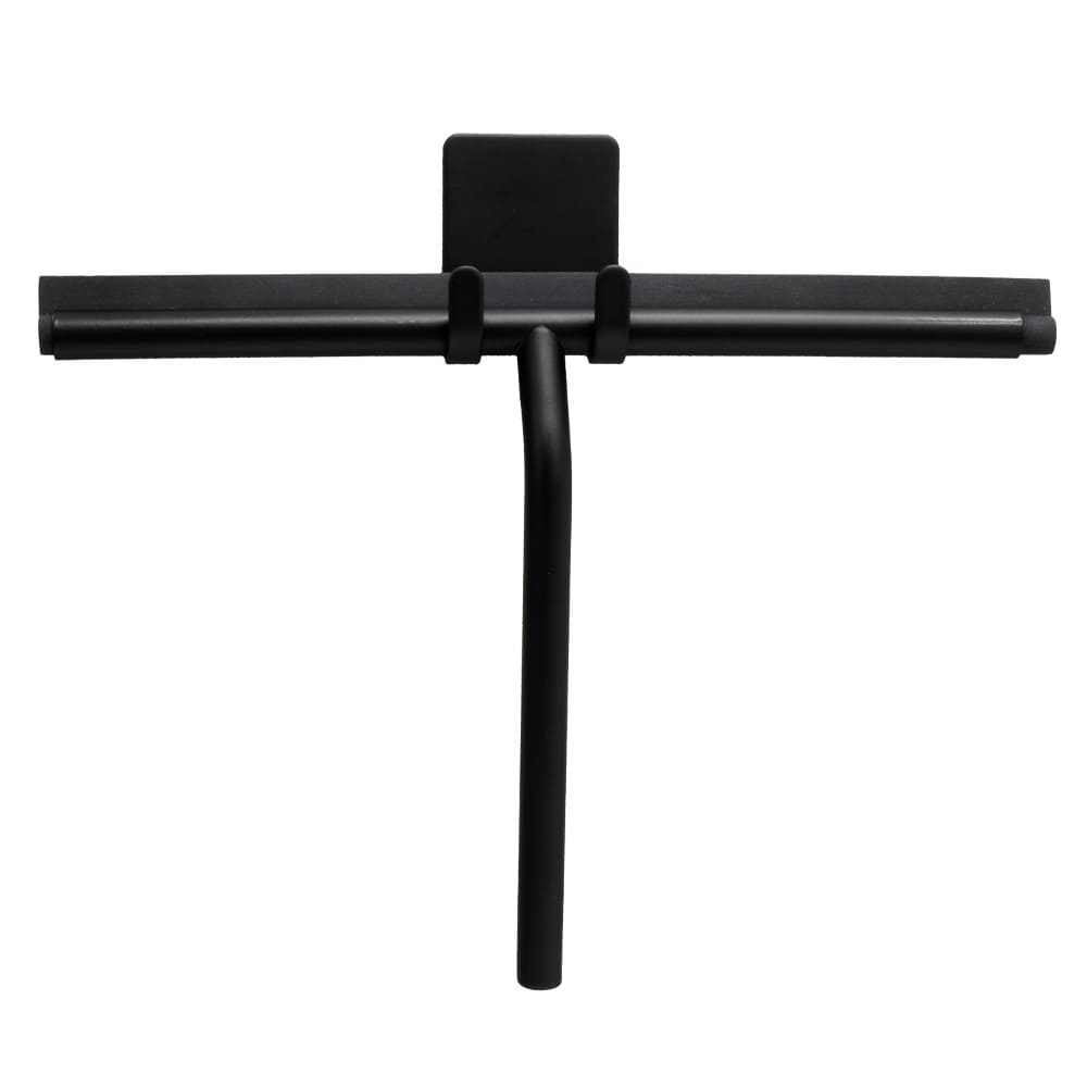Raclette De Douche Avec Support Base - Noir Mat