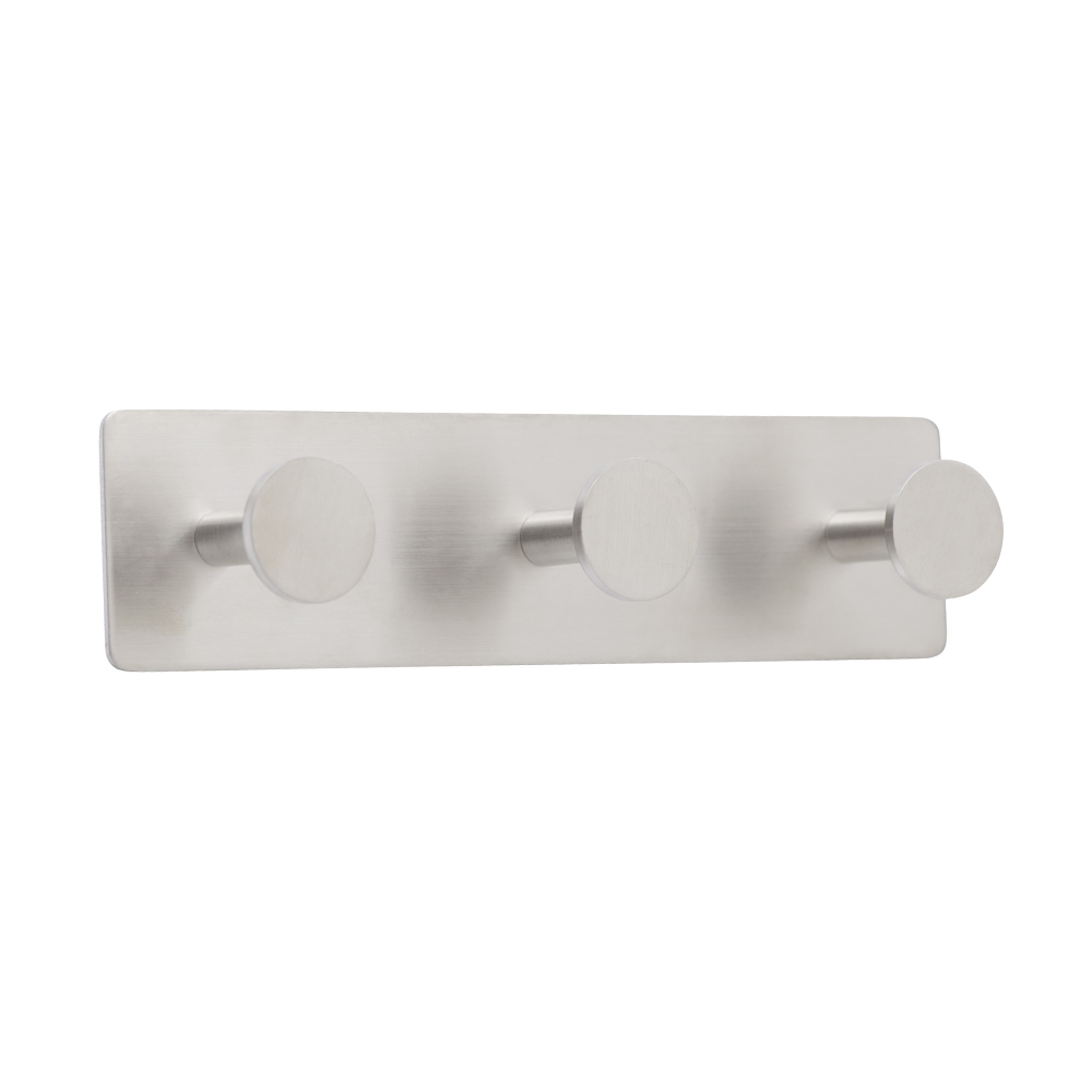 Patère Porte-serviette Base 210 3-patère - Fini Acier Inoxydable Brossé