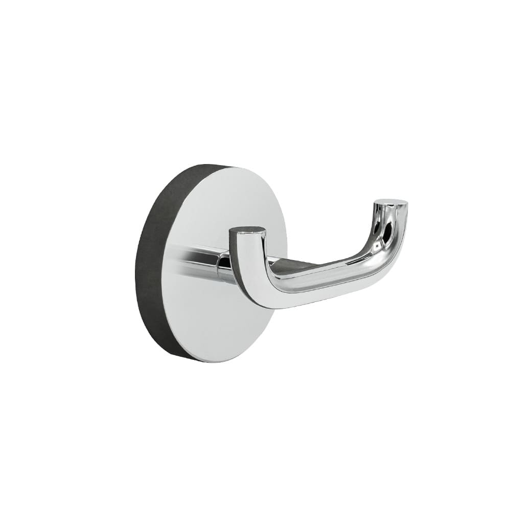 Patère double Calm - Chrome Poli