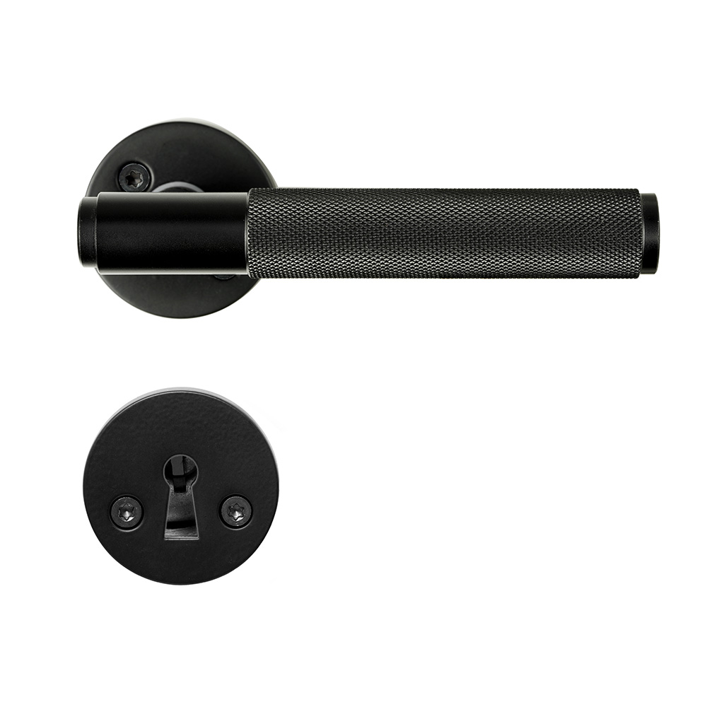 Poignée De Porte Riff - Norme Scandinave - Noir Mat