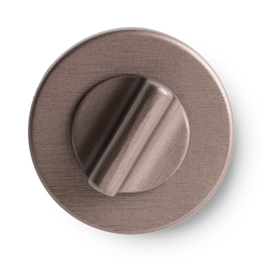 Verrou Porte WC R - Norme Européenne -  Bronze Foncé