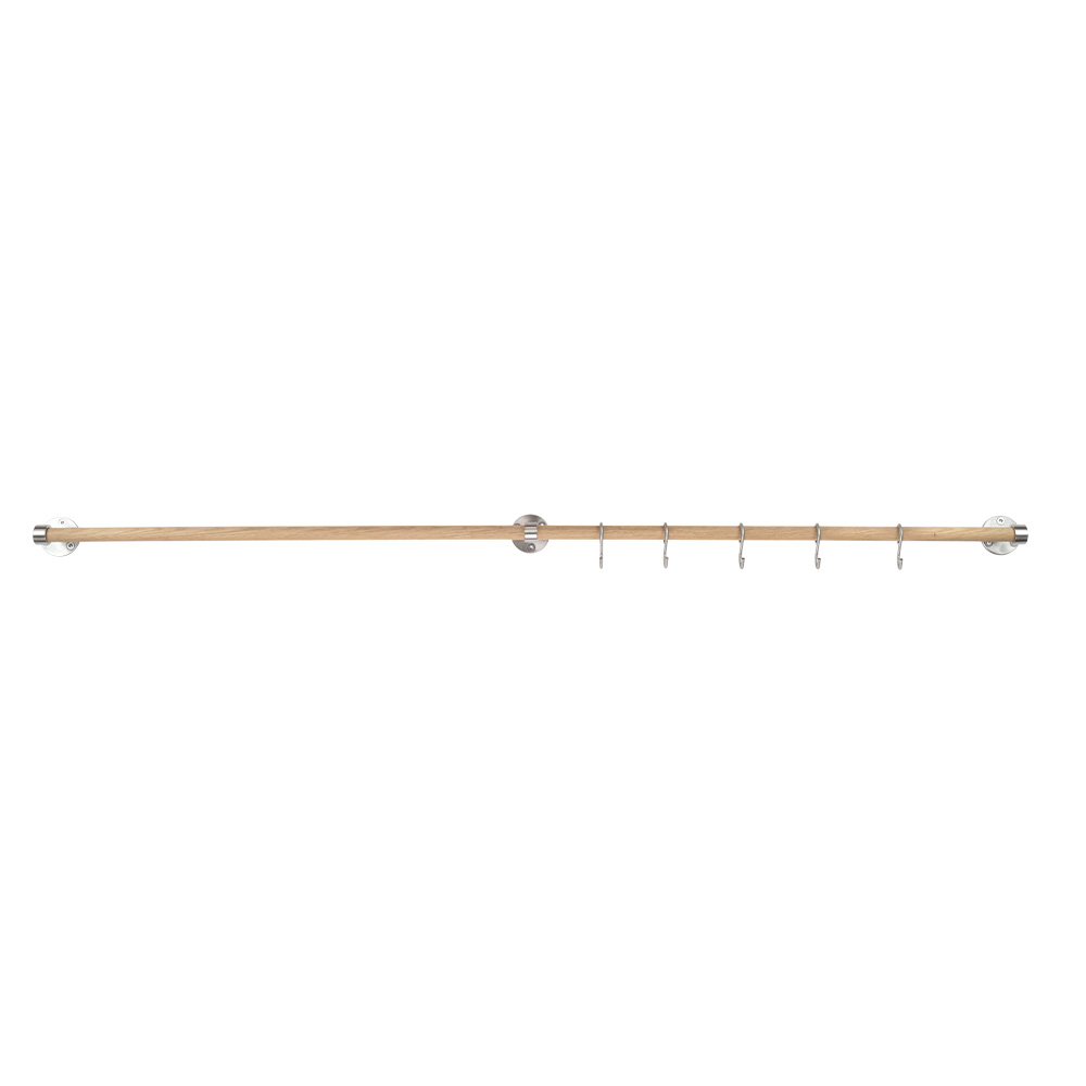 Tige d'extension Aveny - 600mm - Chêne/Inox Brossé