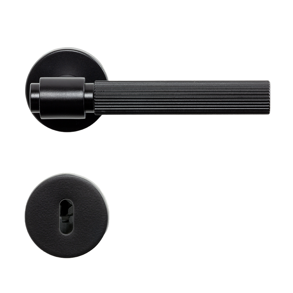 Poignée De Porte Helix 200 Stripe - Noir