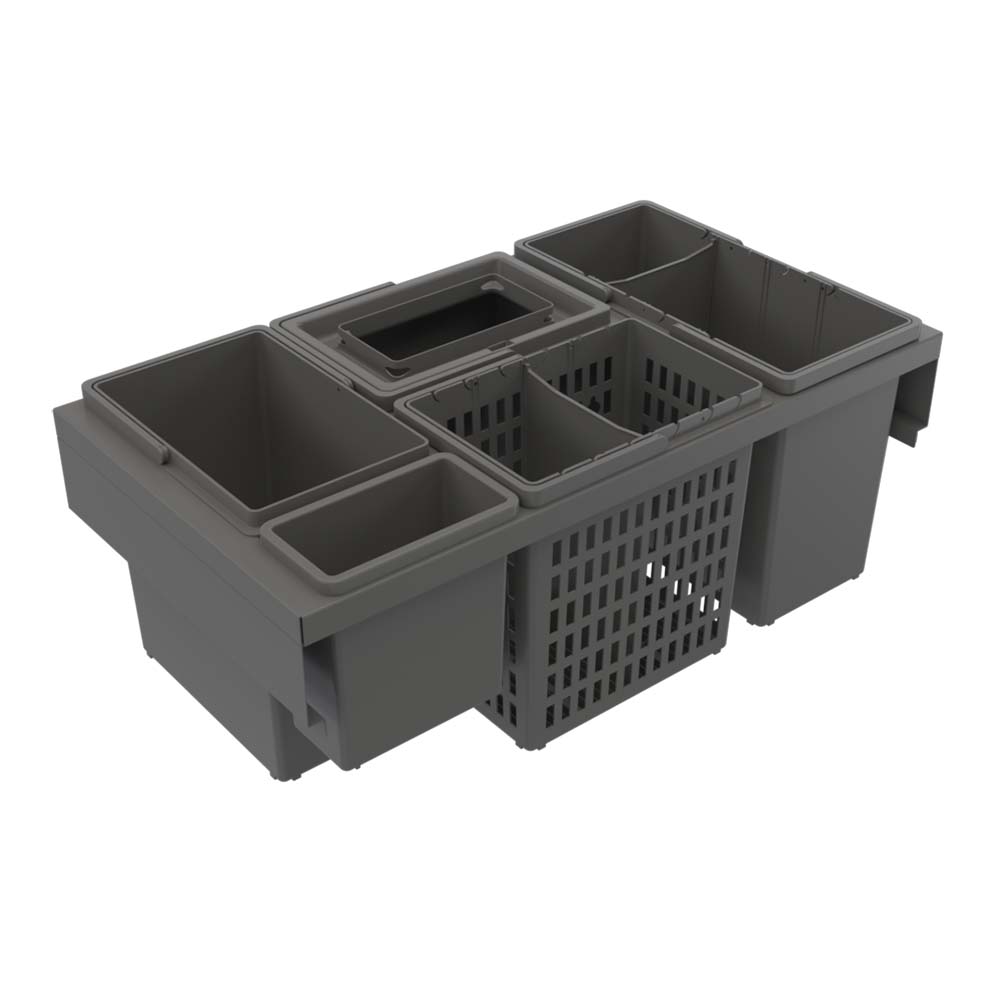 Poubelle De Tri Sélectif - Trend Eco - Gris Foncé
