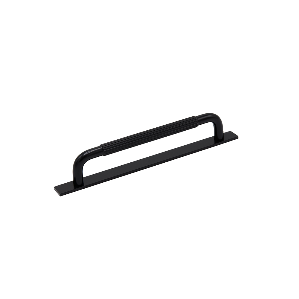 Poignée Helix Stripe/Plaque Arrière - Noir Mat