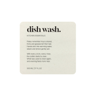 Étiquette Adhésive Premium - Dish Wash - Beige