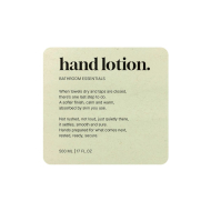 Étiquette Adhésive Premium - Hand Lotion - Beige