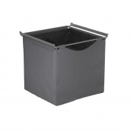 Corbeille Textile Haute - Gris Foncé