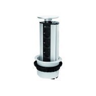 Colonne Électrique 100mm 3pcs 230V Prise – Noir