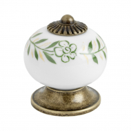 Bouton 8131 - Vert/Antique