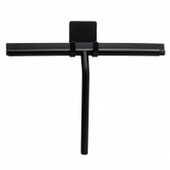 Raclette De Douche Avec Support Base - Noir Mat