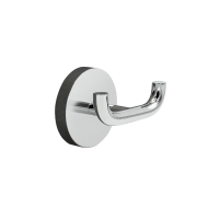 Patère double Calm - Chrome Poli