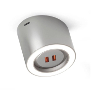 Spot LED Unika - USB - Aspect Inox