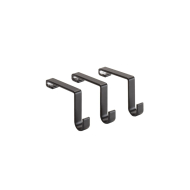 Patère Systema - 3-p - Noir Mat