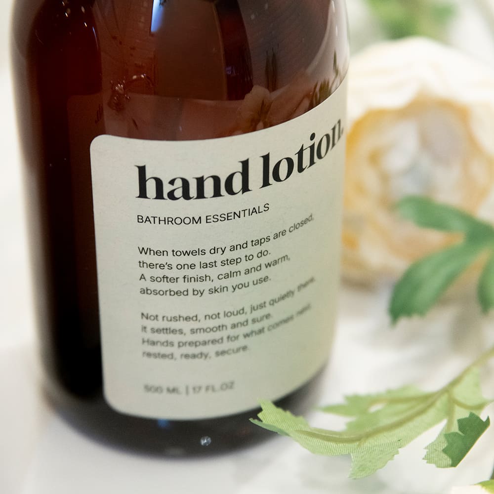 Étiquette Adhésive Premium - Body Wash - Beige