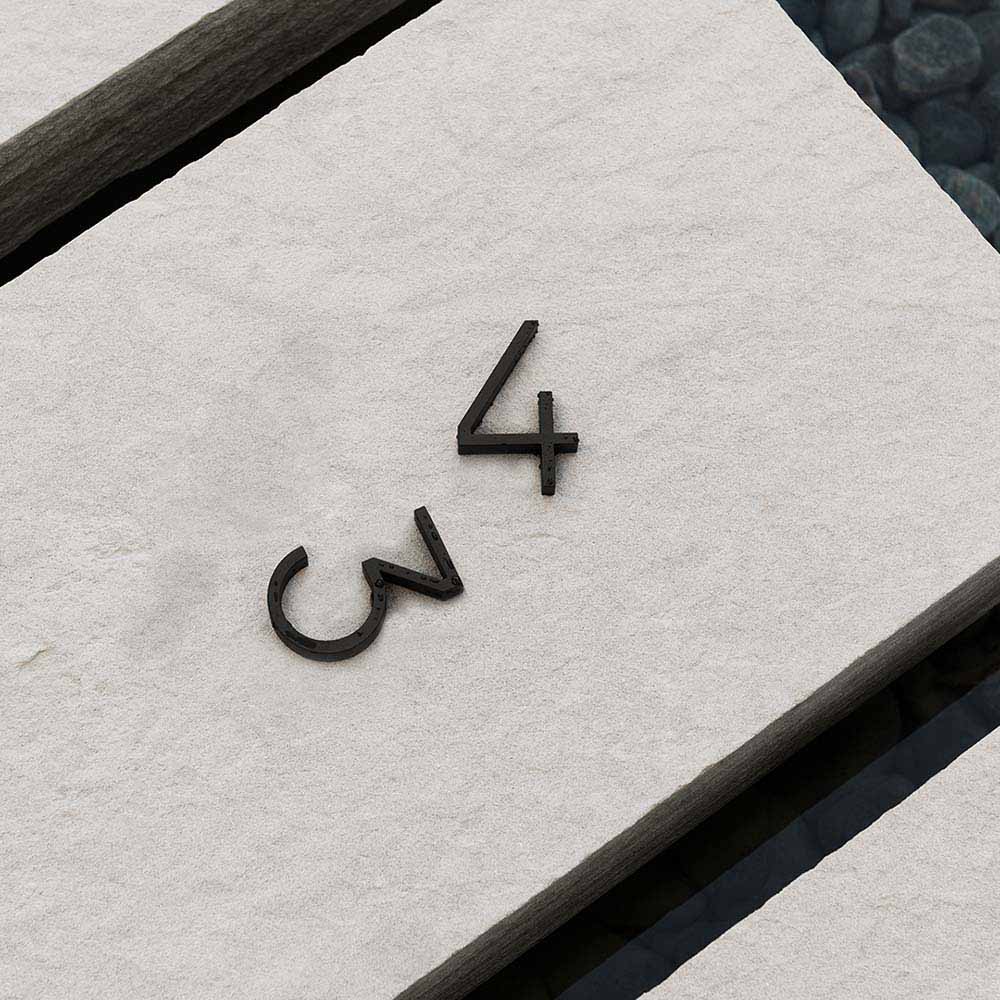 Numero Maison Contemporary - 2 - Noir