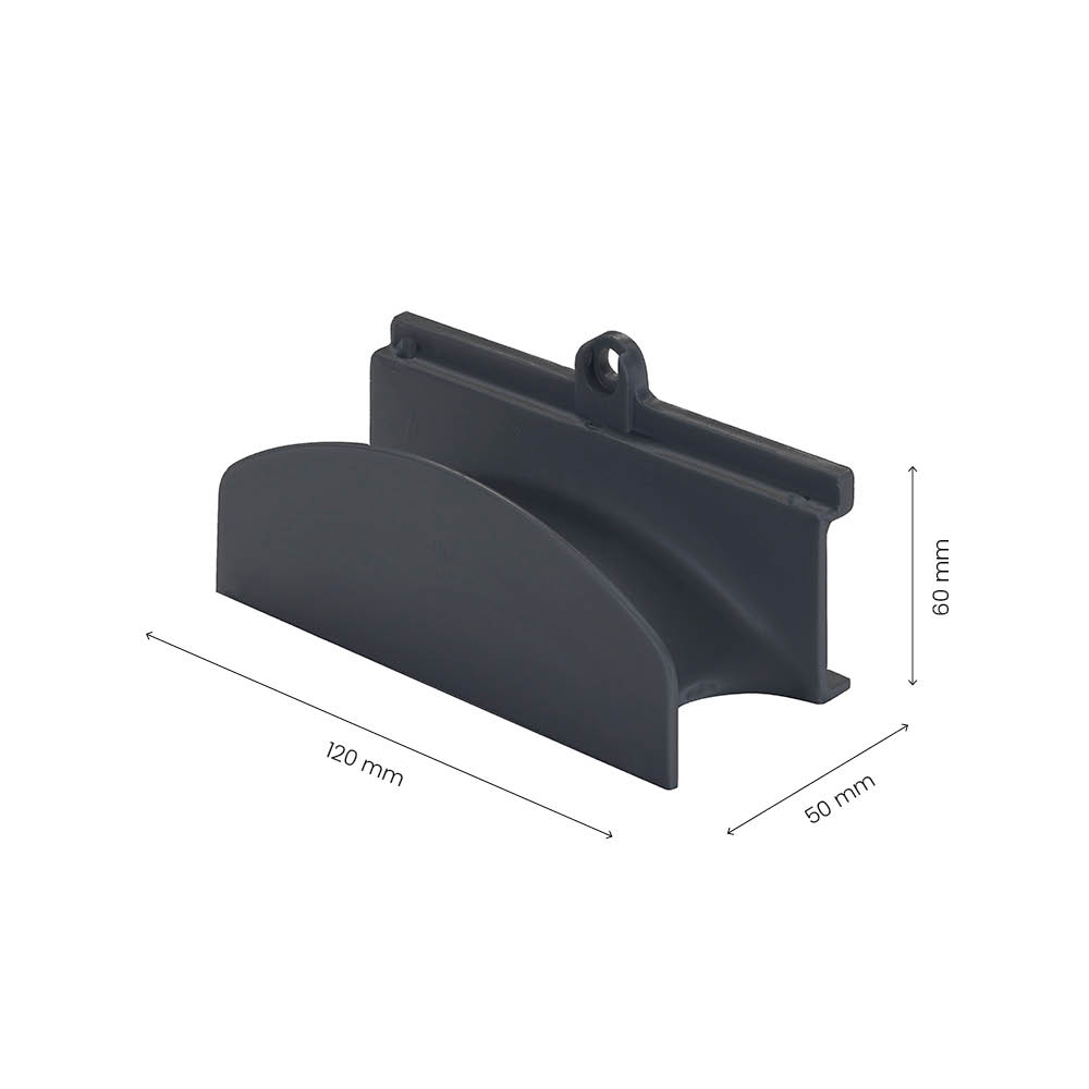 Support De Tuyau D'insertion Pour Armoire De Nettoyage - Gris Foncé