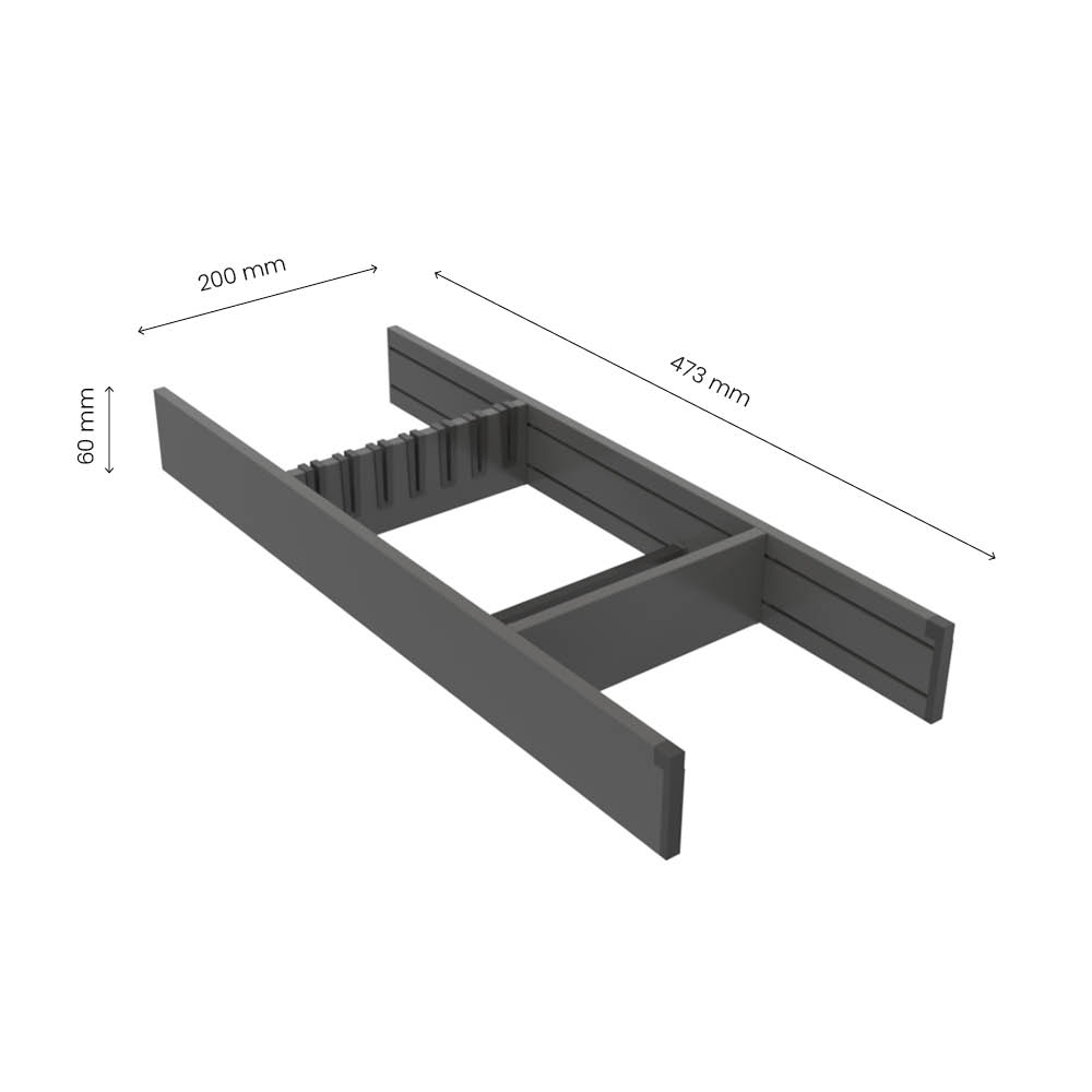 Range-Couteaux Flex Basic - 500 (473 mm)0 - Gris Foncé