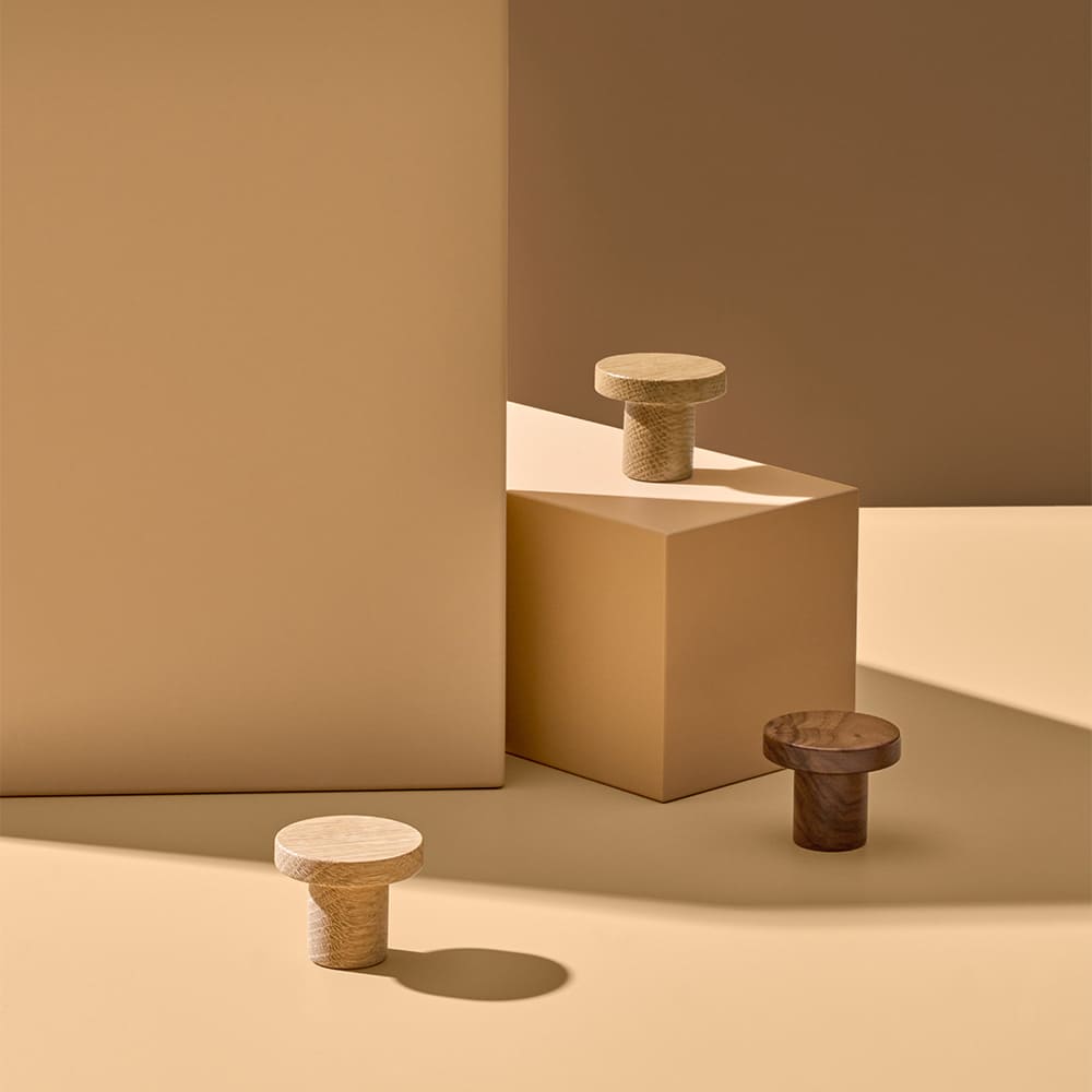 Bouton Circum - 33mm - Chêne non traité