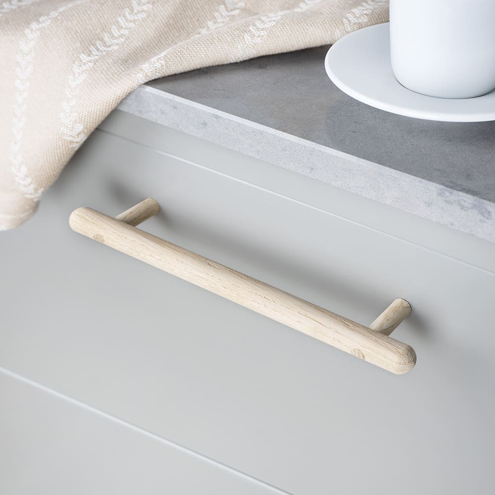 Poignée Lunden - 160mm - Chêne Non Traité