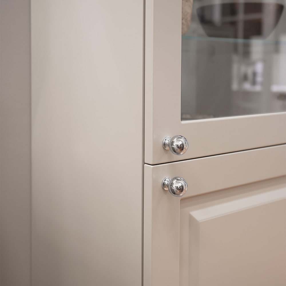 Bouton Lily - Chrome