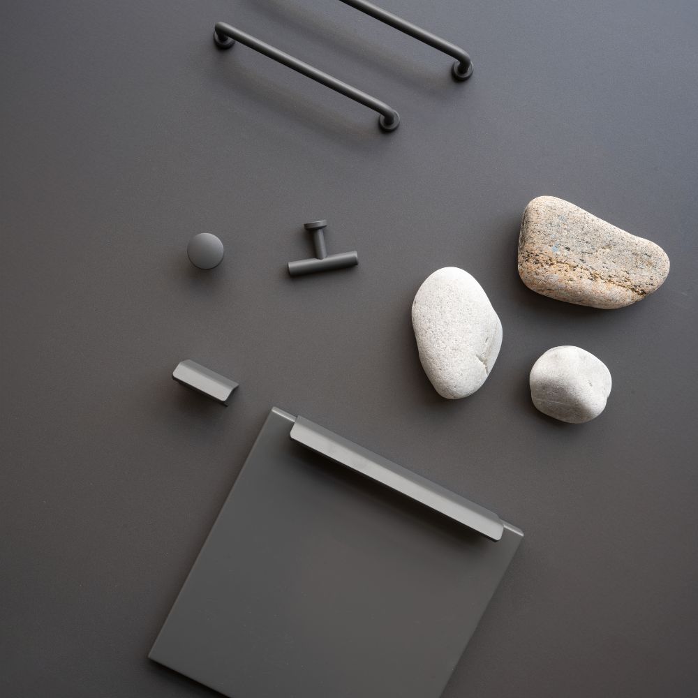 Bouton Skye - Gris Graphite
