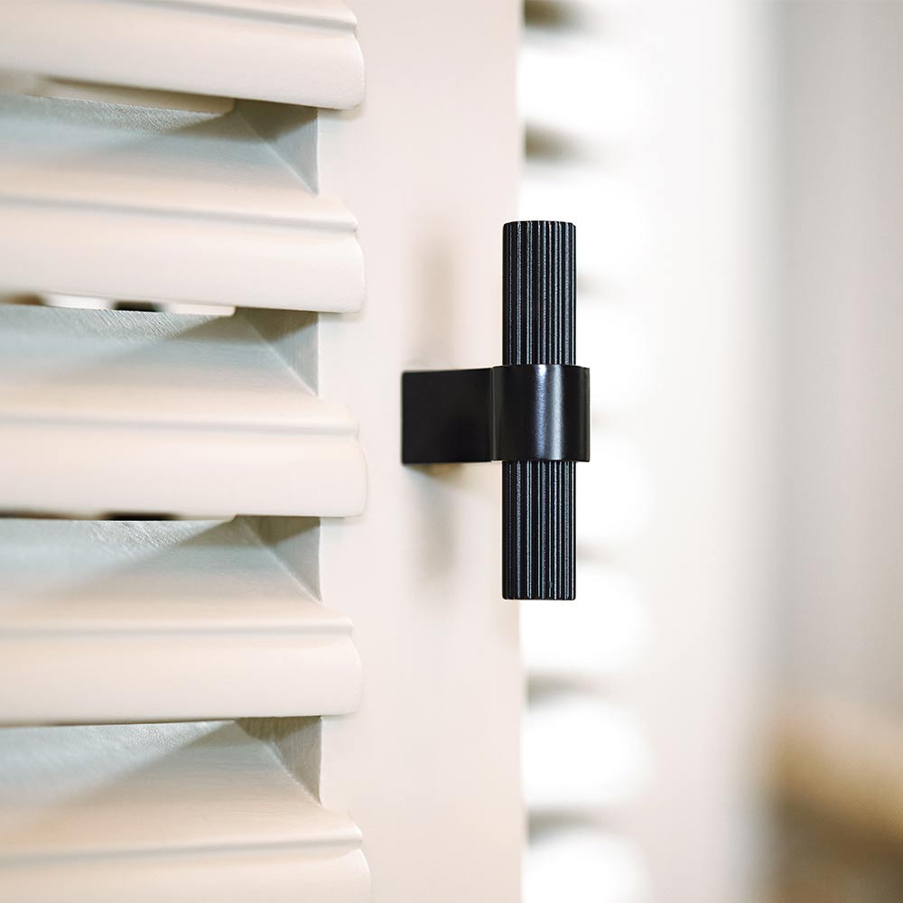 Bouton T Helix Stripe - Noir Mat