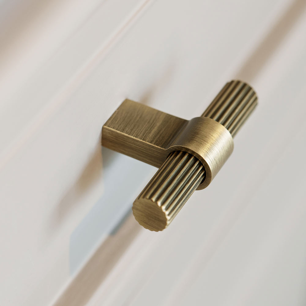 Bouton T Helix Stripe - Bronze Antique