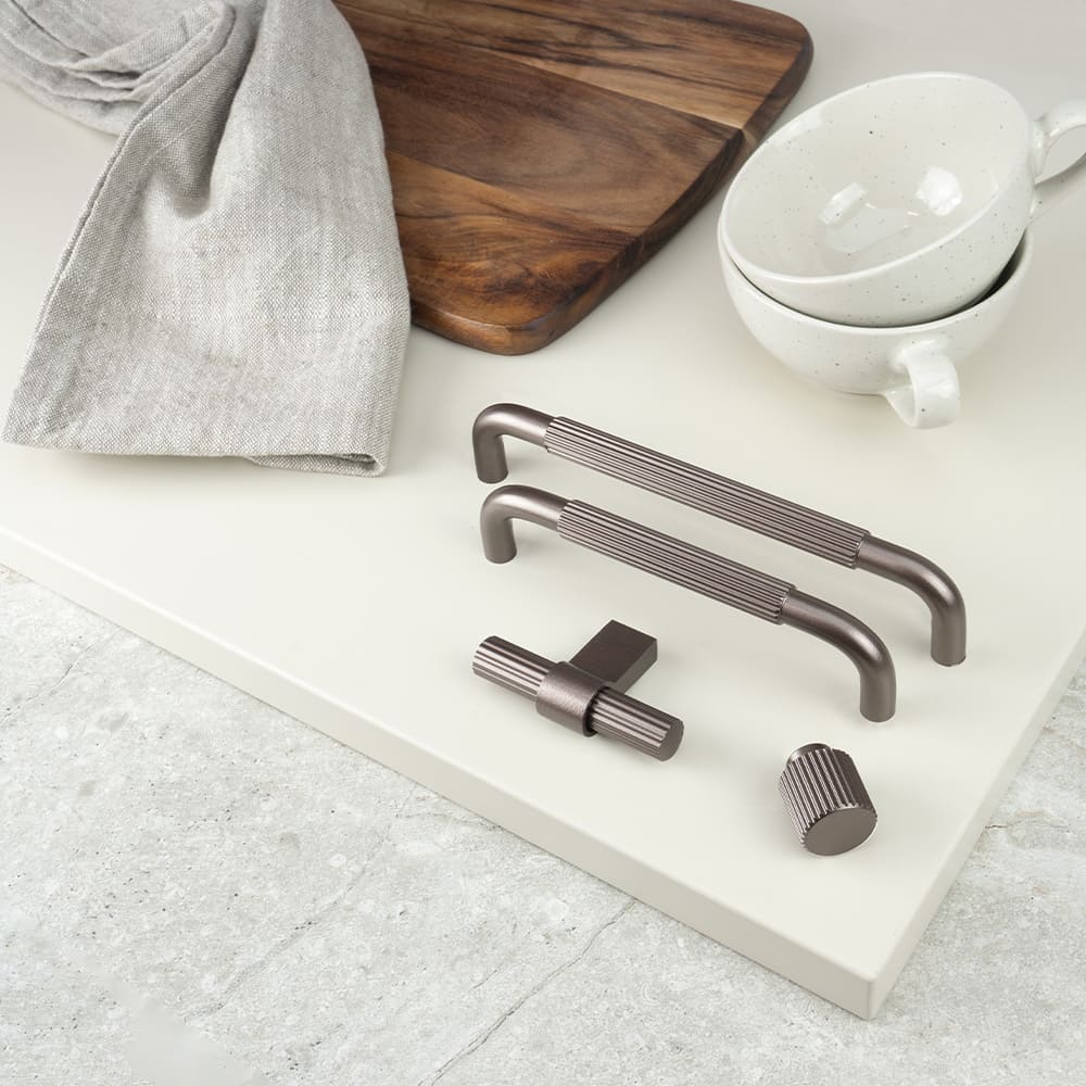 Poignée Helix Stripe - Bronze Foncé